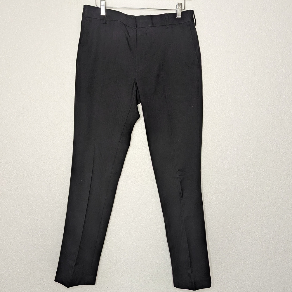 Van Heusen Black Dress Pants Men's 30x30 Slim (lot 2)‎ - Picture 5 of 14